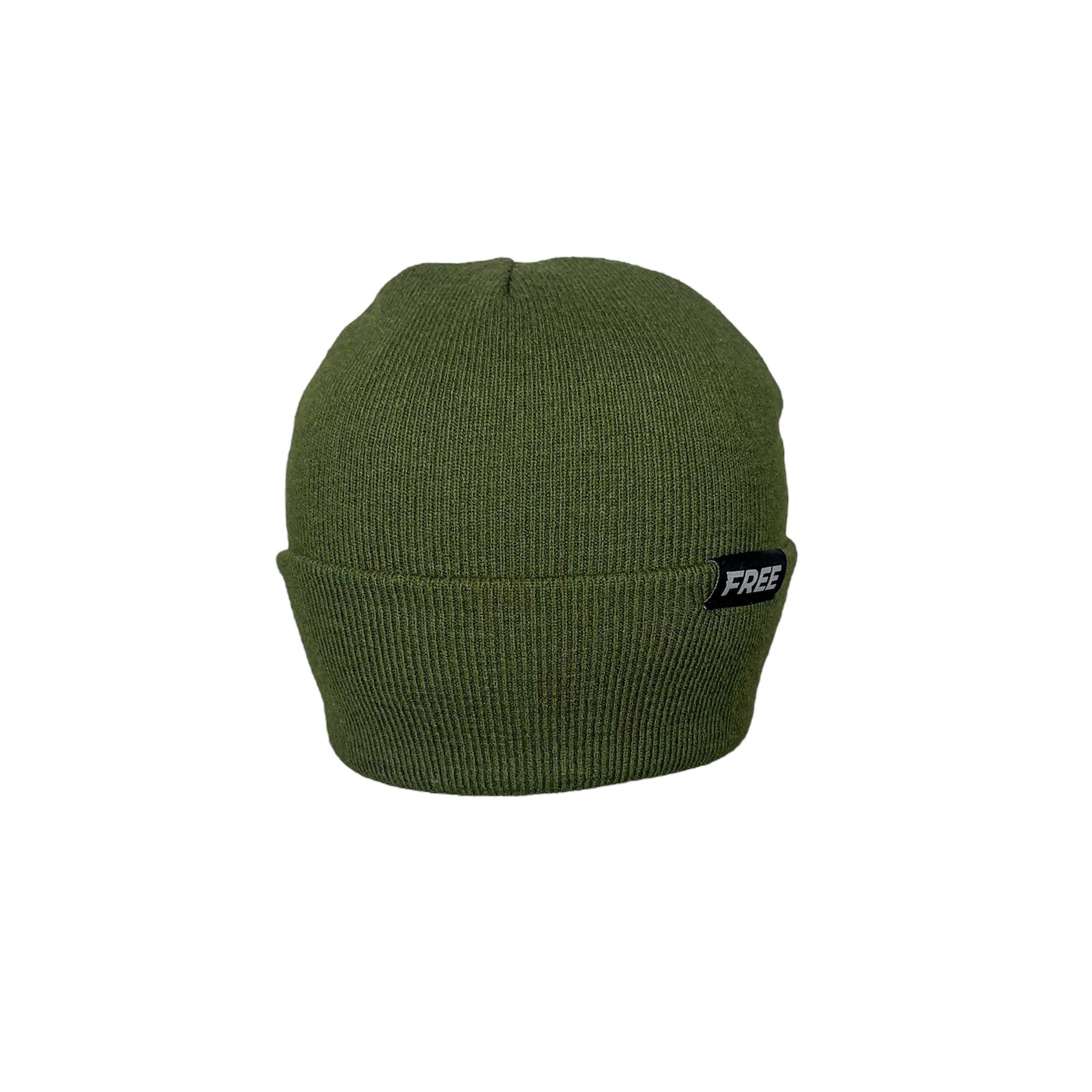 Satin Lined Signature Beanie Army Green